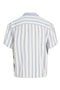 Back image of the Jeff resort stripe shirt in blue, by brand Jack&jones