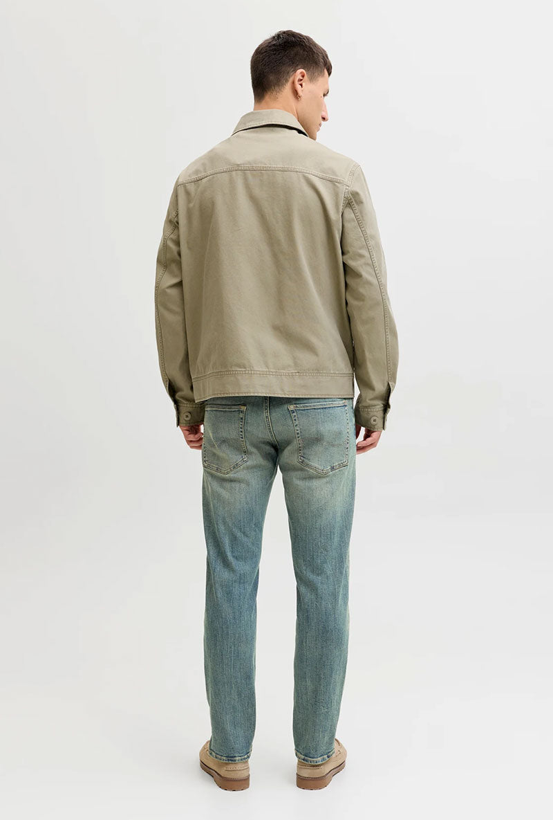 Back image of a model wearing Mike original st 550 jeans in denim, by brand Jack&jones