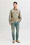 Front image of a model wearing the Mike original st 550 jeans in denim, by brand Jack&jones