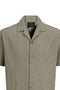Front detail image of the Blajake jacquard ss shirt in khaki, by brand Jack&jones