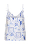 Back image of the Ada singlet in white, by brand Jacqueline de yong