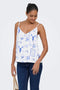 Front image of a model wearing Ada singlet in white, by brand Jacqueline de yong