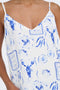 Front image of a model wearing the Ada singlet in white, by brand Jacqueline de yong