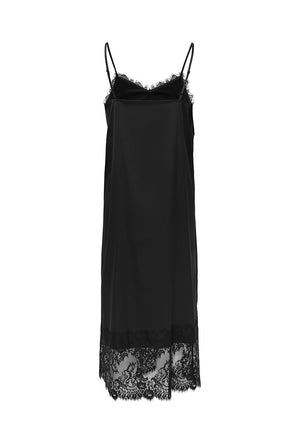 Back image of the Alana sl lace midi dress in black, by brand Jacqueline de yong