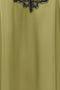 Front image of the Alana sl lace midi dress in olive, by brand Jacqueline de yong