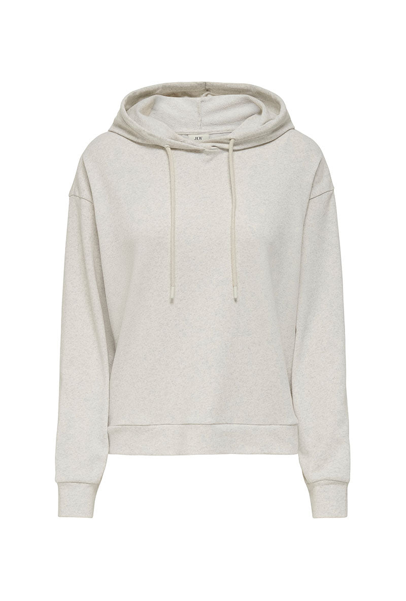 Front image of Amalfi life ls hood in oat, by brand Jacqueline de yong