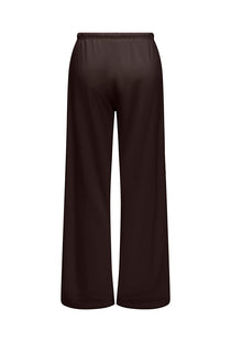 Back image of the Amalfi life sweat pants in brown, by brand Jacqueline de yong