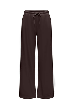 Front image of Amalfi life sweat pants in brown, by brand Jacqueline de yong