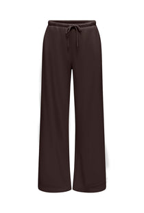 Front image of the Amalfi life sweat pants in brown, by brand Jacqueline de yong