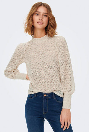 JDY AVERY L/S LACE TOP