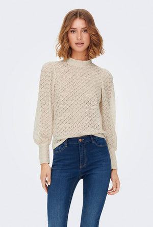 JDY AVERY L/S LACE TOP