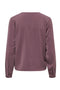 Back image of the Aya ls collar shirt in burgundy, by brand Jacqueline de yong