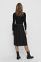 Back image of a model wearing the Boa skirt in black, by brand Jacqueline de yong