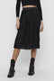Front image of a model wearing Boa skirt in black, by brand Jacqueline de yong
