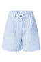 Front image of Bruce hw city shorts in blue, by brand Jacqueline de yong