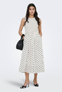 Image of DIEGO S/L SMOCK MIDI DRESS in white, by brand JACQUELINE DE YONG