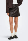 Image of ELLA PU MINI SKIRT in black, by brand JACQUELINE DE YONG