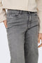 Front image of a model wearing the Felina hw wide jeans in grey, by brand Jacqueline de yong