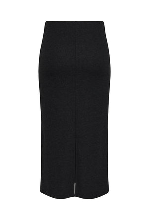 Back image of the Hero life pencil skirt in black, by brand Jacqueline de yong