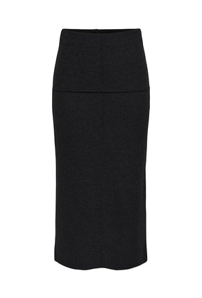 Front image of Hero life pencil skirt in black, by brand Jacqueline de yong