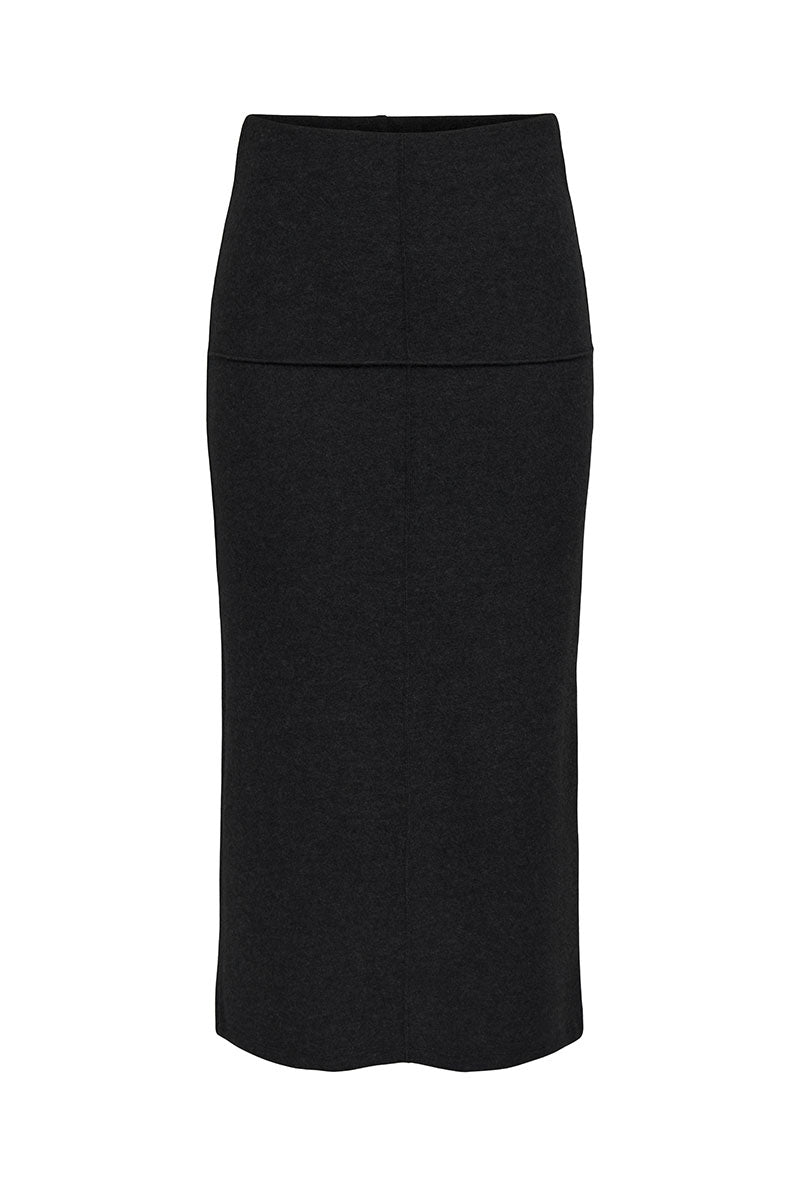 Front image of Hero life pencil skirt in black, by brand Jacqueline de yong