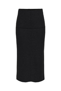 Front image of the Hero life pencil skirt in black, by brand Jacqueline de yong