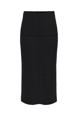Front image of the Hero life pencil skirt in black, by brand Jacqueline de yong
