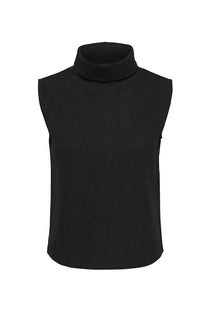 Front image of the Hero life s/l turtleneck top in black, by brand Jacqueline de yong