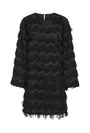 Image of KESHA LS MIDI DRESS in black, by brand JACQUELINE DE YONG