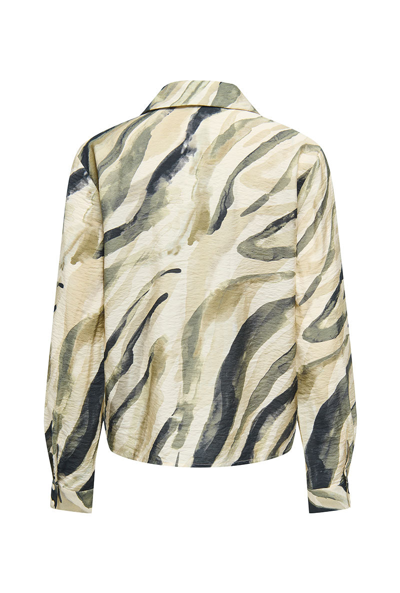 Back image of Lilja l/s shirt in sand, by brand Jacqueline de yong