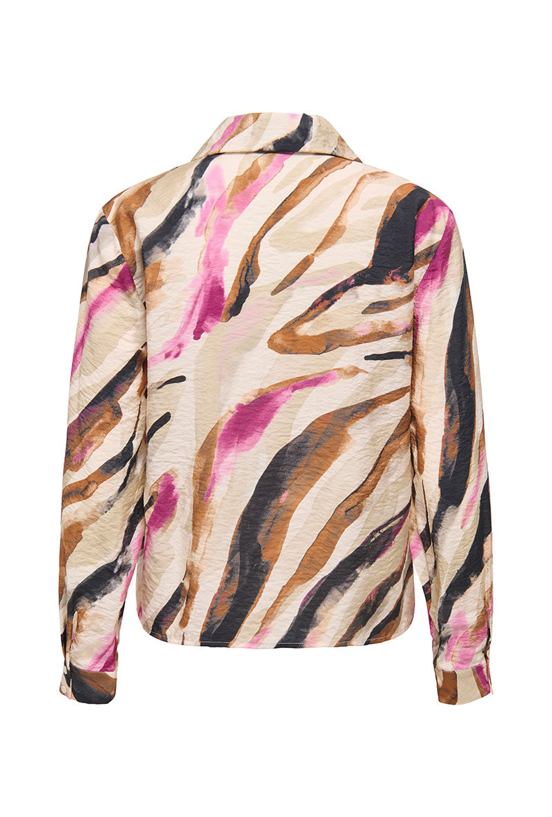 Back image of Lilja l/s shirt in sand, by brand Jacqueline de yong