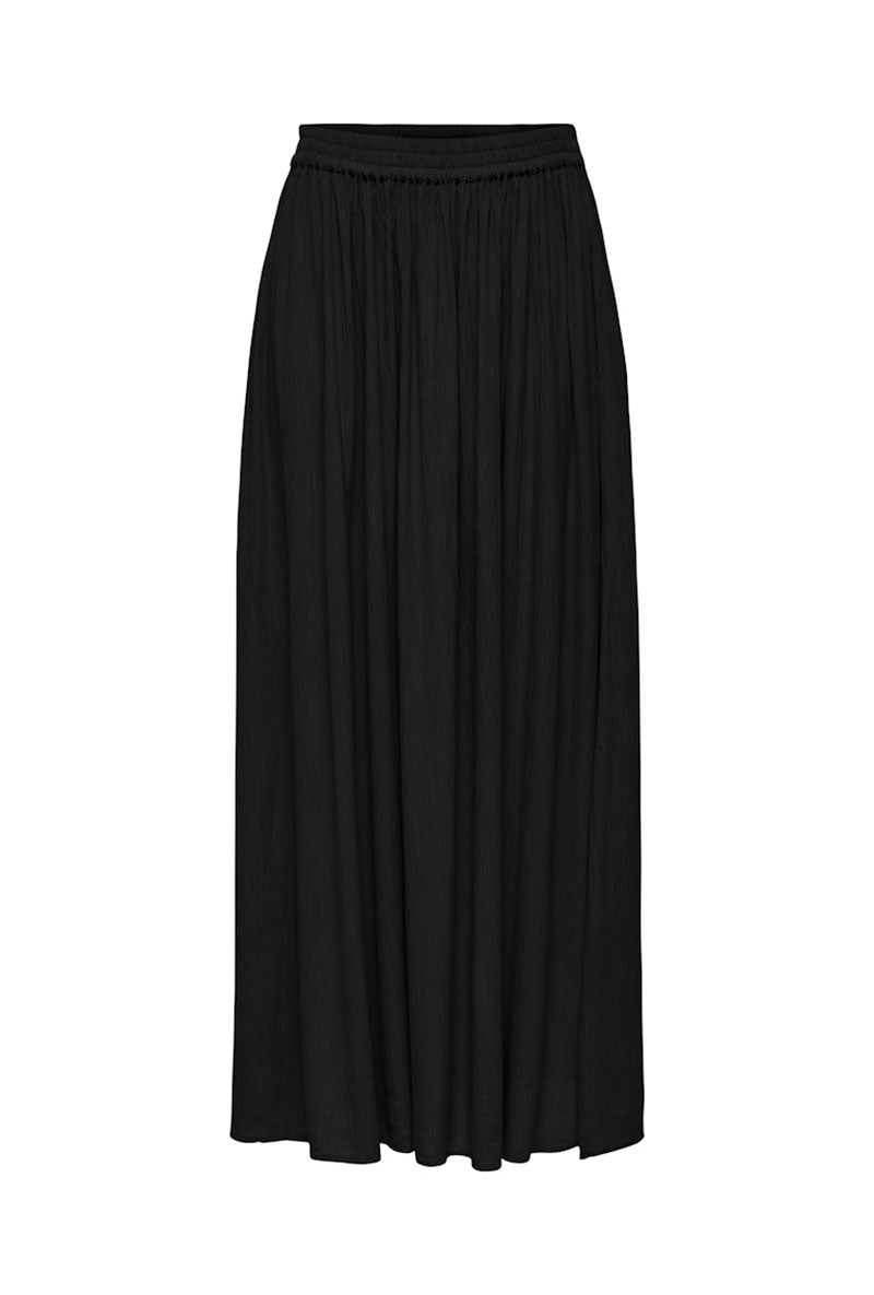 Front image of Liva life hw midi skirt in black, by brand Jacqueline de yong