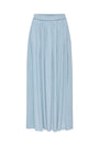 Image of LIVA LIFE HW MIDI SKIRT in blue, by brand JACQUELINE DE YONG