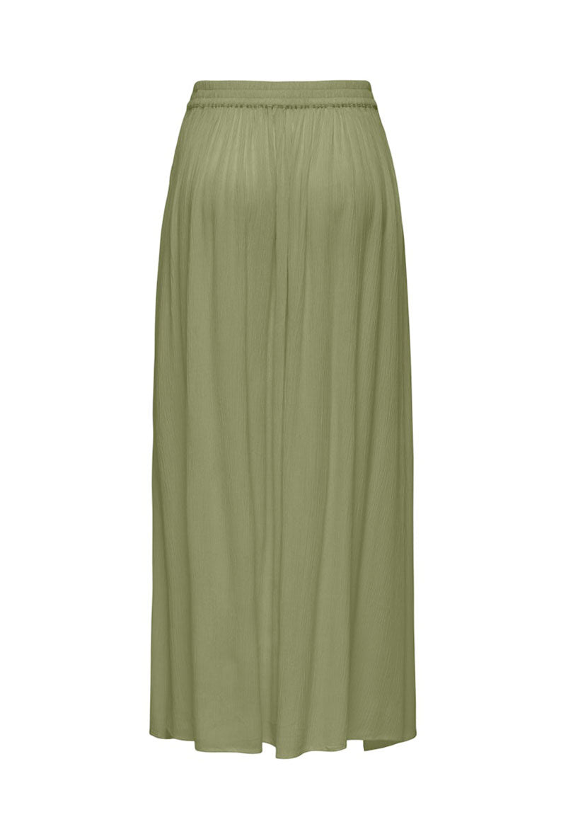 Back image of Liva life hw midi skirt in sage, by brand Jacqueline de yong
