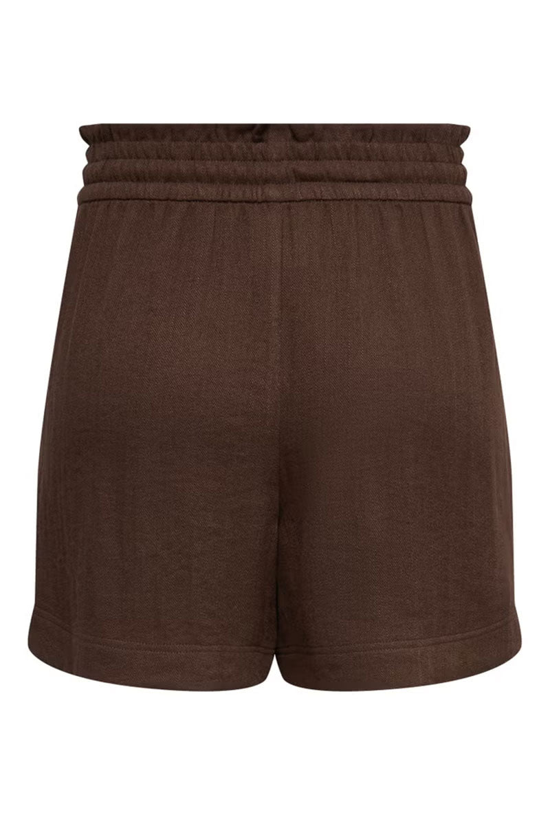 Back image of Mille mw shorts in brown, by brand Jacqueline de yong
