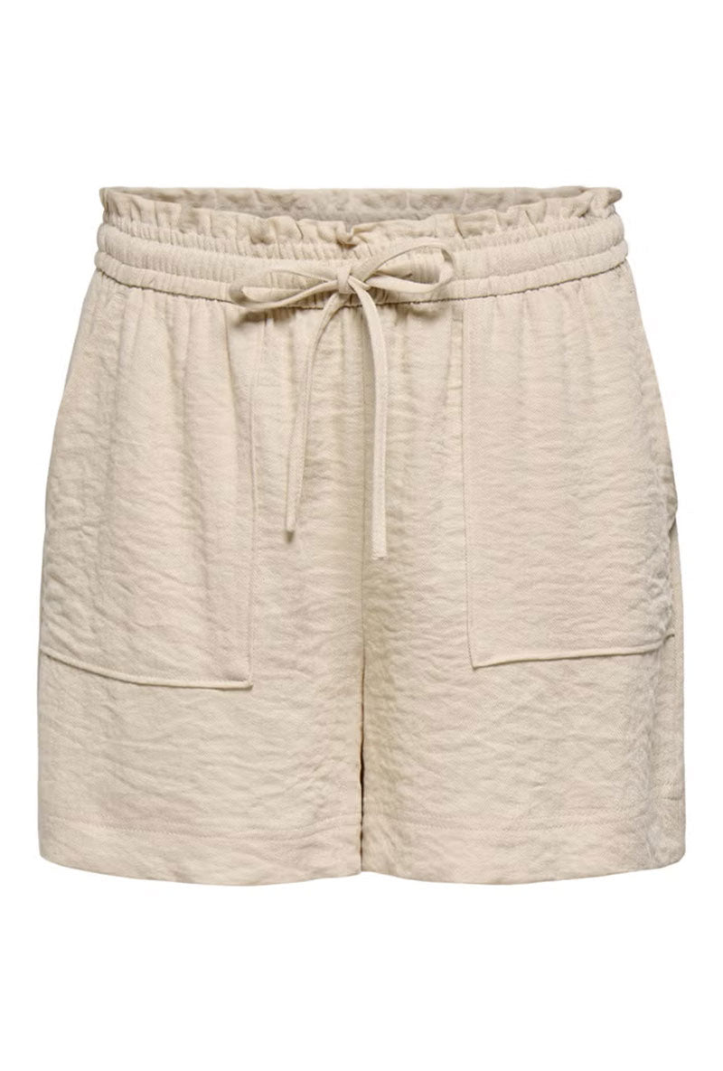 Front image of Mille mw shorts in beige, by brand Jacqueline de yong