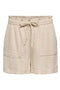 Front image of the Mille mw shorts in beige, by brand Jacqueline de yong