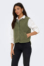Image of SIMINA TEDDY WAISTCOAT in olive, by brand JACQUELINE DE YONG