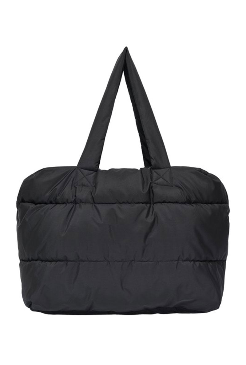 Back image of Miranda padded weekend bag in black, by brand Jacqueline de yong