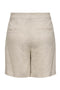 Back image of the Molly linen hw bermuda shorts in oat, by brand Jacqueline de yong
