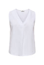Image of NORTH LINEN SL TOP in white, by brand JACQUELINE DE YONG