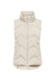 Front image of the Power short waistcoat in beige, by brand Jacqueline de yong