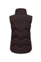 Back image of the Power short waistcoat in chocolate, by brand Jacqueline de yong