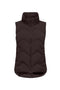 Front image of the Power short waistcoat in chocolate, by brand Jacqueline de yong