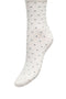 Front image of the Smile rib socks in white/black, by brand Jacqueline de yong