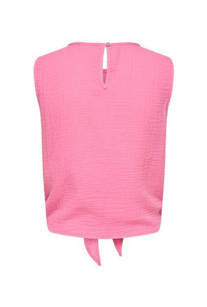 Back image of the Theis life button top in pink, by brand Jacqueline de yong