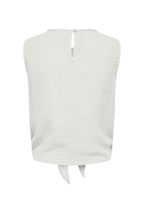 Back image of the Theis life button top in white, by brand Jacqueline de yong