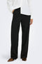 Front image of a model wearing Viv hw wide pants in black, by brand Jacqueline de yong