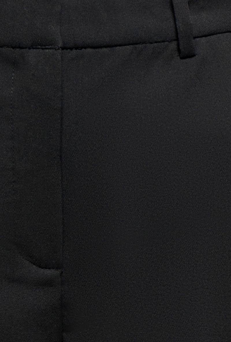 Front image of Viv hw wide pants in black, by brand Jacqueline de yong