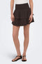 Front image of a model wearing Theis life hw smock skirt in brown, by brand Jacqueline de yong